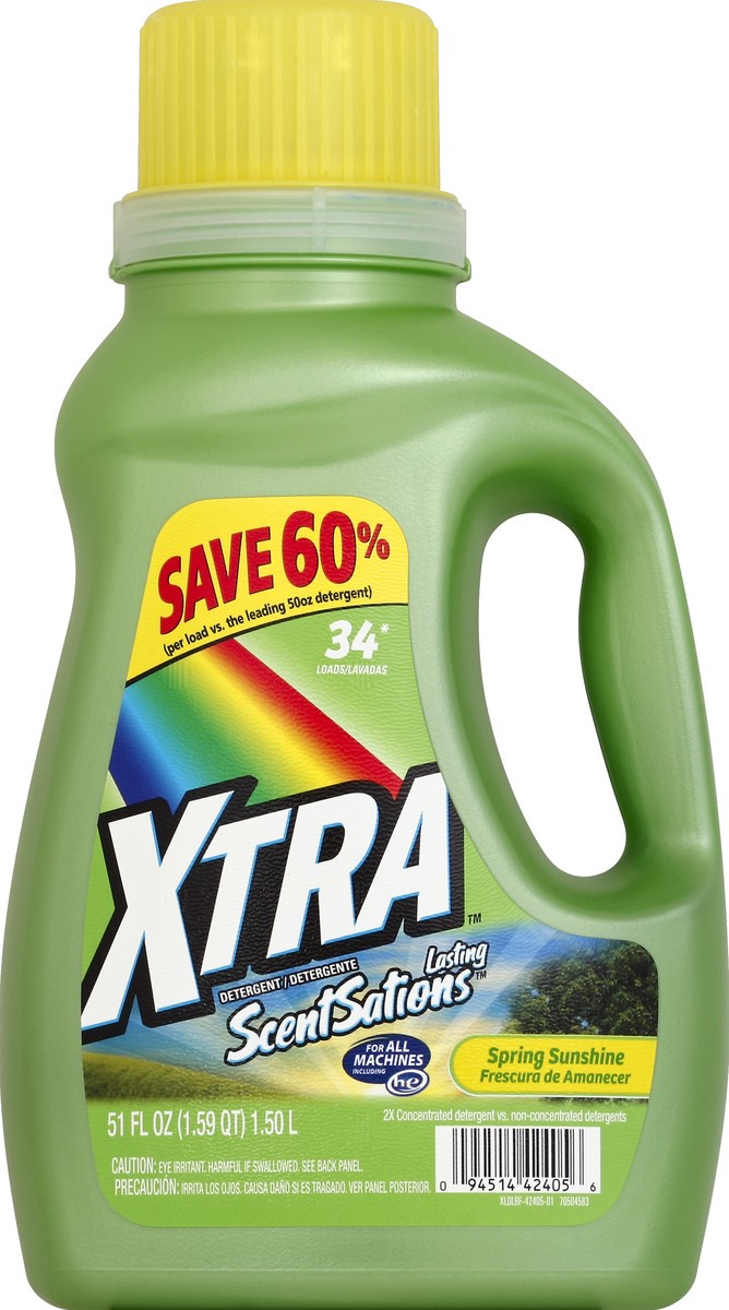 slide 1 of 4, Xtra Detergent 51 oz, 51 fl oz