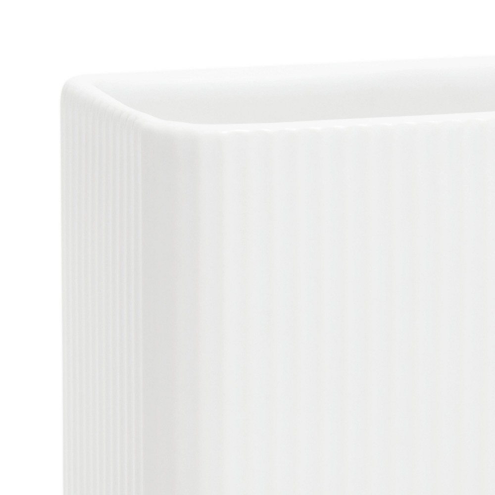 slide 4 of 6, U Brands Fluted Ceramic Pencil Cup - White, 1 ct