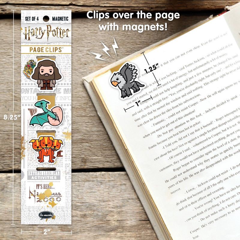 slide 4 of 4, Harry Potter Hagrid Creatures Page Clip, 1 ct