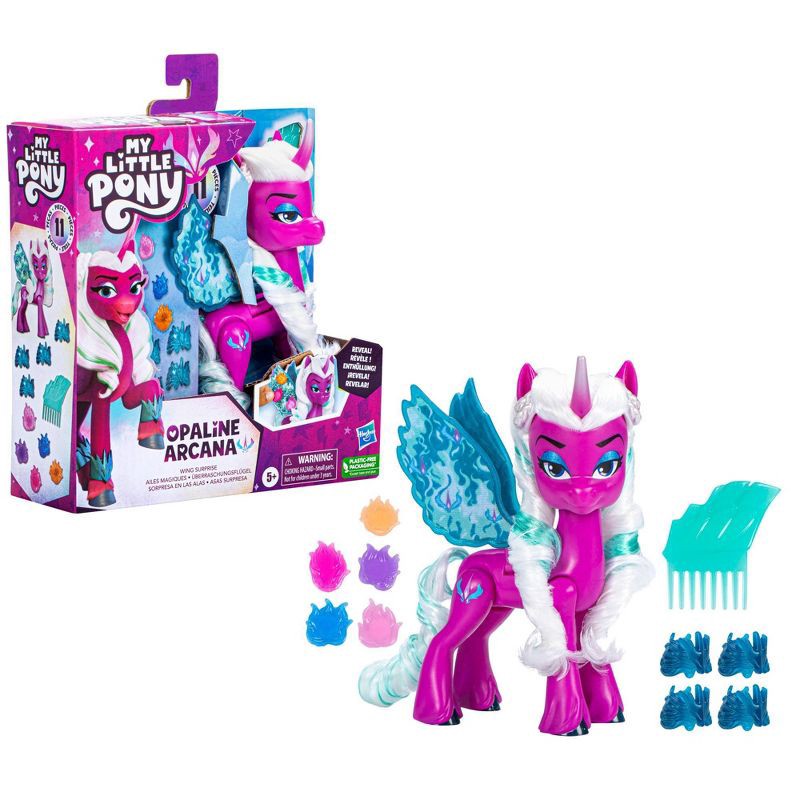 slide 4 of 8, My Little Pony Wing Surprise Opaline Figure, 1 ct