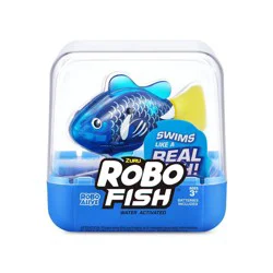 Robo Alive Robo Fish Series 3 Robotic Swimming Fish Pet Toy - Blue by ZURU: Includes Animal Figure, Plastic Material