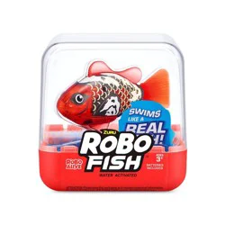 Robo Alive Robo Fish Series 3 Robotic Swimming Fish Pet Toy - Red by ZURU
