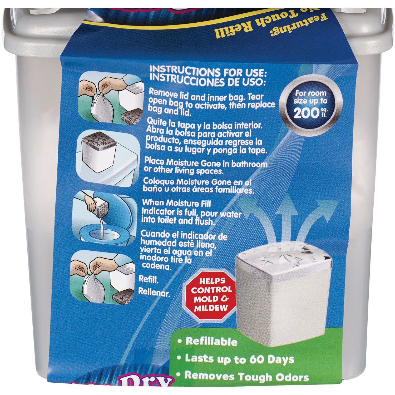 slide 2 of 2, Kaboom Moisture Gone Clean Linen Moisture Absorber, 12Oz, 1 ct