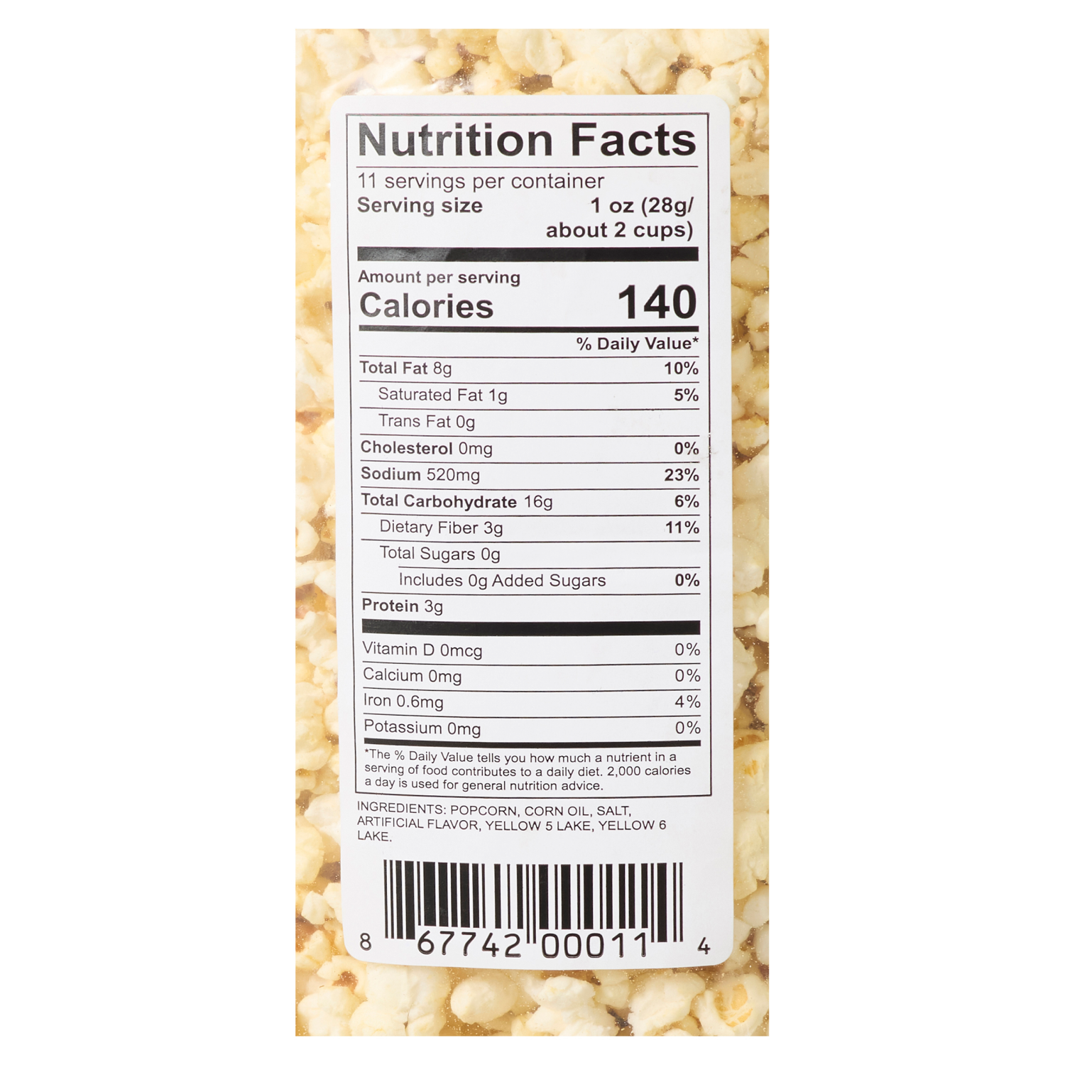 slide 3 of 3, Mr G's Theater Popcorn 11oz, 11 oz