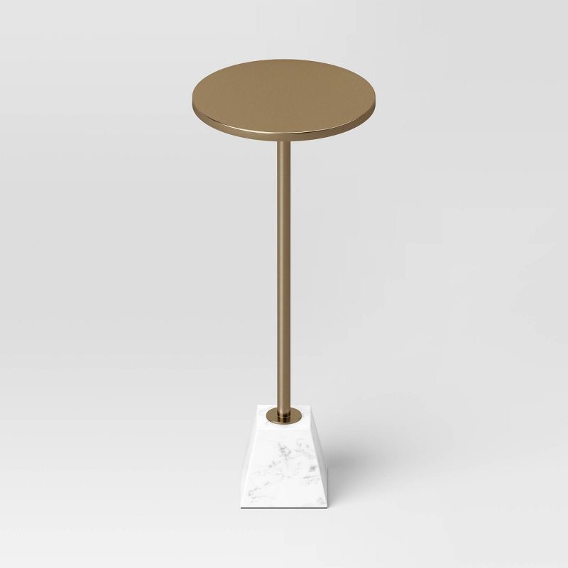 slide 3 of 4, Marble Drink Table - Threshold™, 1 ct