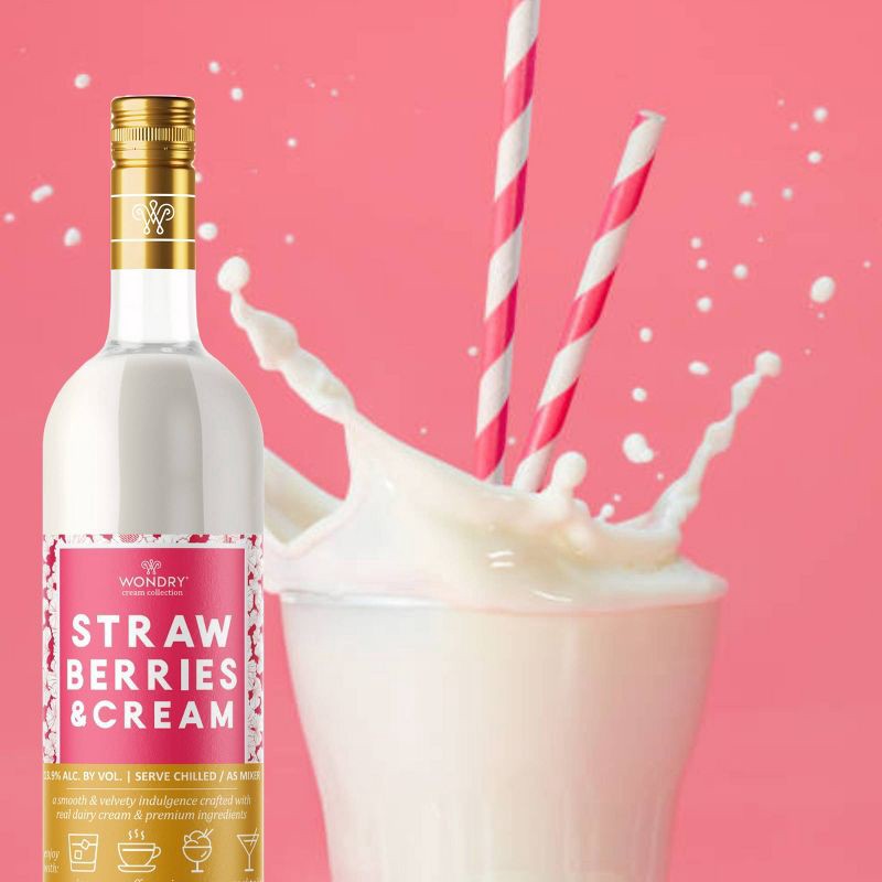 slide 2 of 4, Wondry Cocktail Wines Southern Country Strawberry & Cream - 750ml Bottle, 750 ml