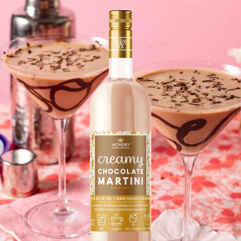 slide 2 of 5, Wondry Cocktail Wines Creamy Chocolate Martini - 750ml Bottle, 750 ml