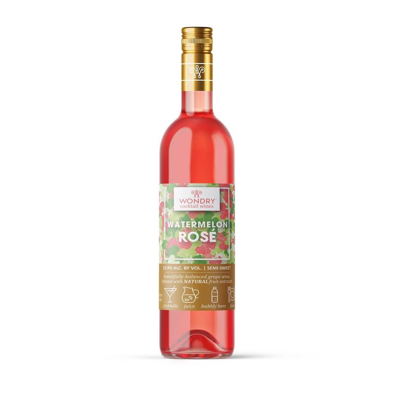 slide 1 of 4, Wondry Cocktail Wines Watermelon Rose - 750ml Bottle, 750 ml