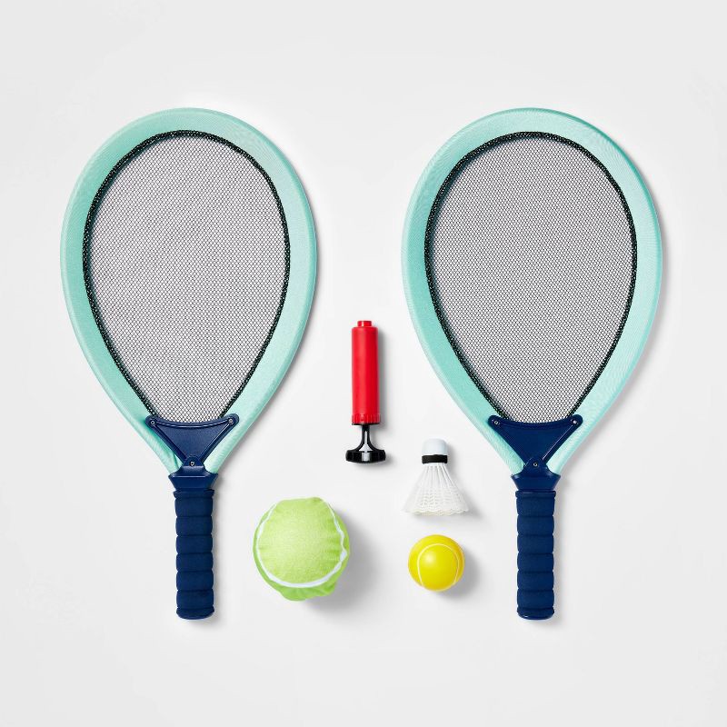 slide 2 of 2, Racquet 6pc Set - Sun Squad, 6 ct