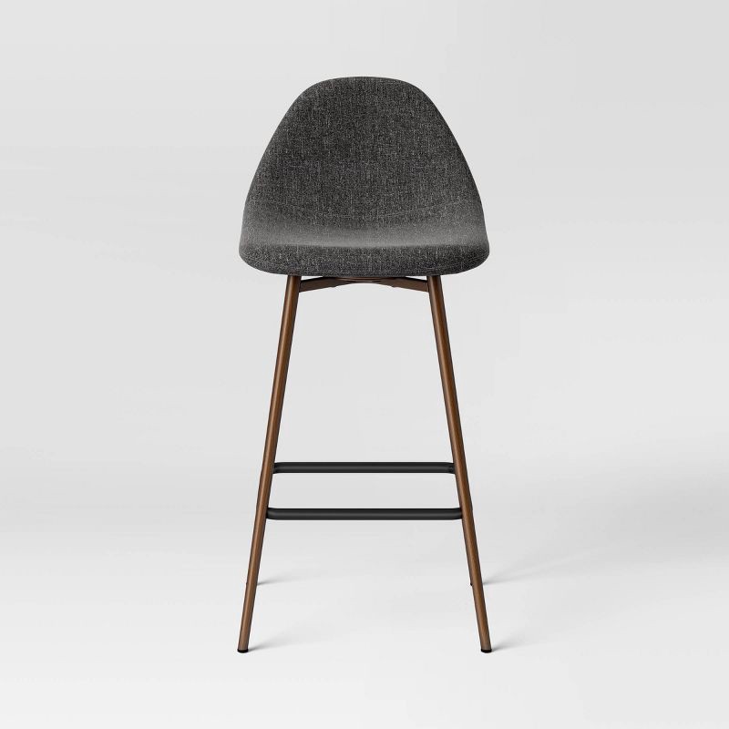 slide 3 of 6, Copley Counter Height Barstool Dark Gray - Threshold™, 1 ct