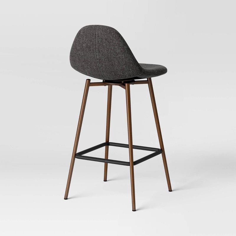 slide 4 of 6, Copley Counter Height Barstool Dark Gray - Threshold™, 1 ct