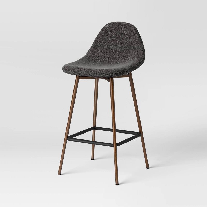 slide 1 of 6, Copley Counter Height Barstool Dark Gray - Threshold™, 1 ct