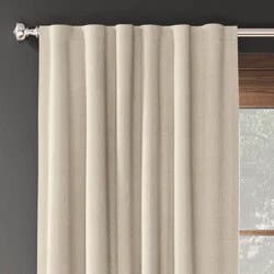 2pk 50"x84" Blackout Aruba Curtain Panels Brown - Threshold™: Noise Reduction, Recycled Polyester, Contemporary Style