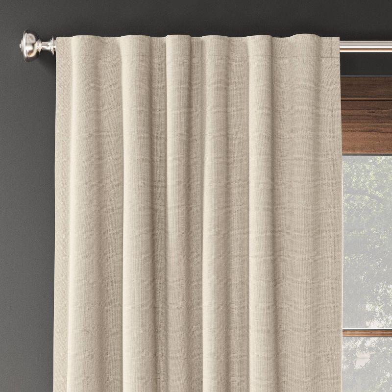 slide 1 of 5, 2pk 50"x63" Blackout Aruba Curtain Panels Brown - Threshold™, 2 ct