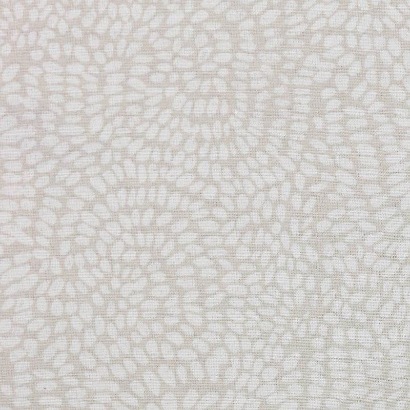 slide 4 of 6, 54"x63" Light Filtering Printed Farrah Curtain Panel Off White - Threshold™: Botanical Floral Rod Pocket, UV Protection, 1 ct