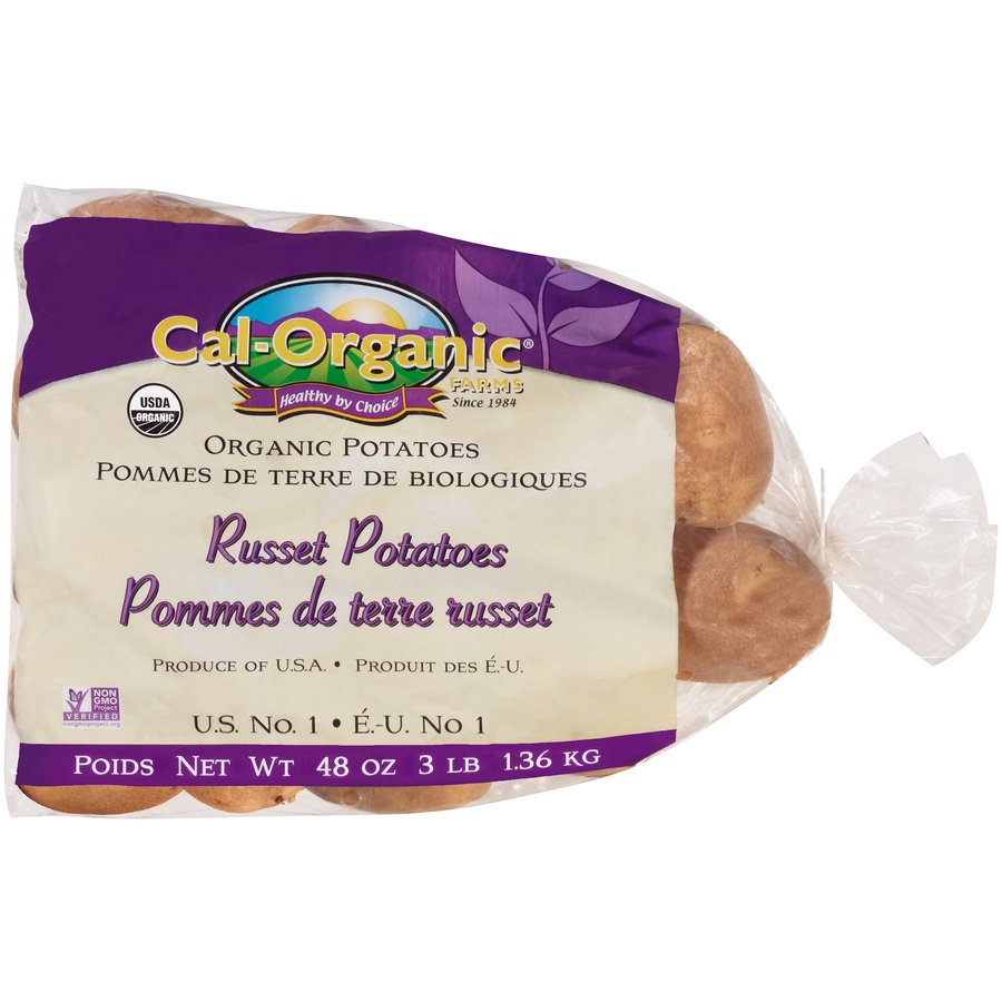 slide 1 of 4, Cal-Organic Farms Organic Russet Potatoes, 48 oz