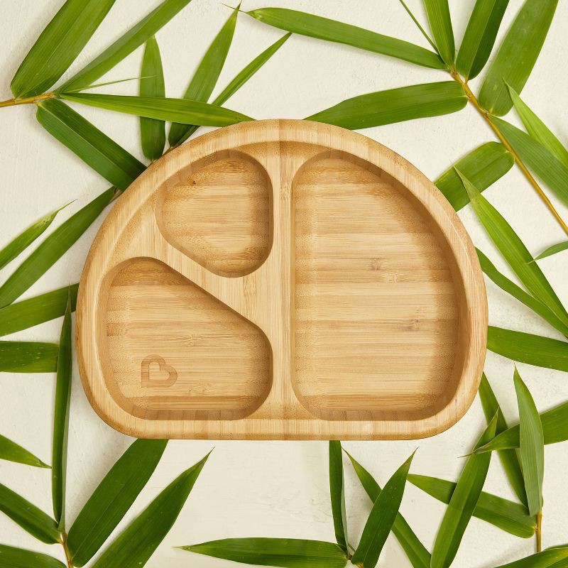 slide 3 of 6, Munchkin Bamboo Divided Suction Dining Plate, 1 ct
