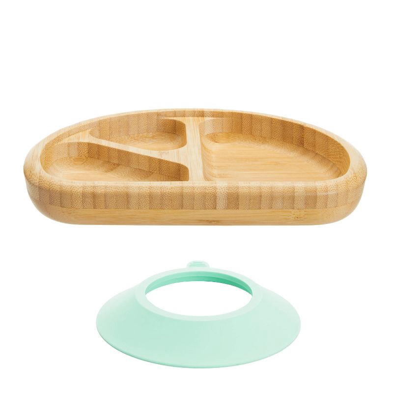 slide 4 of 6, Munchkin Bamboo Divided Suction Dining Plate, 1 ct