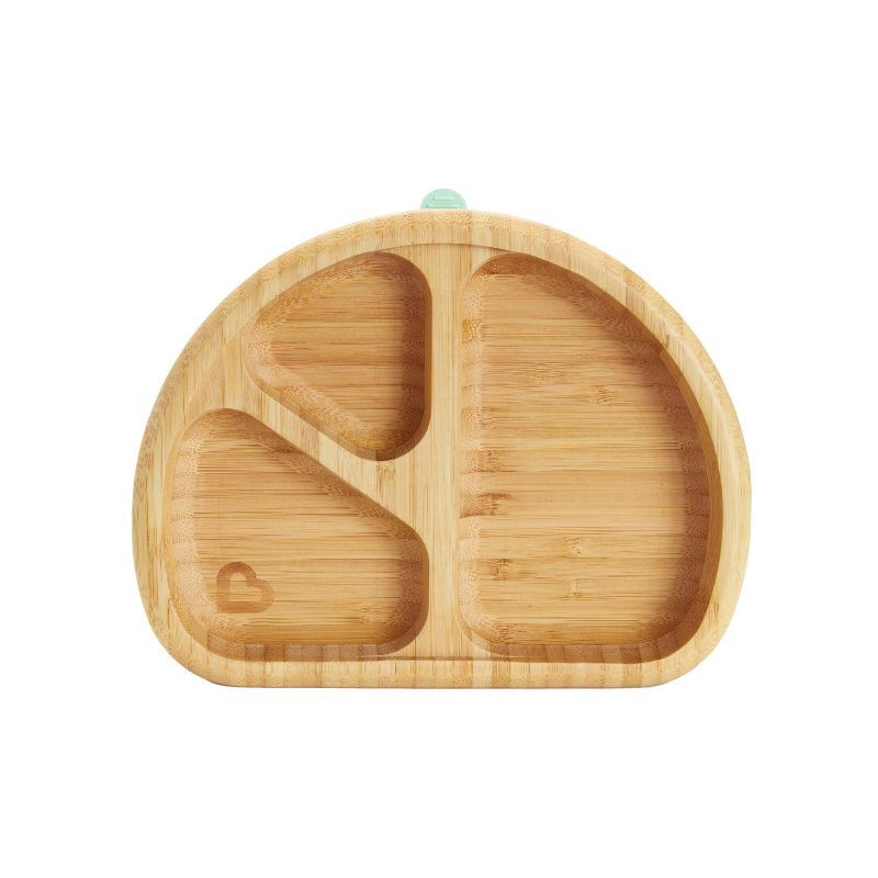 slide 1 of 6, Munchkin Bamboo Divided Suction Dining Plate, 1 ct