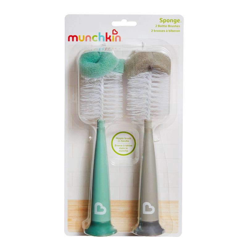 slide 6 of 6, Munchkin Sponge Bottle Brush - 2pk, 2 ct