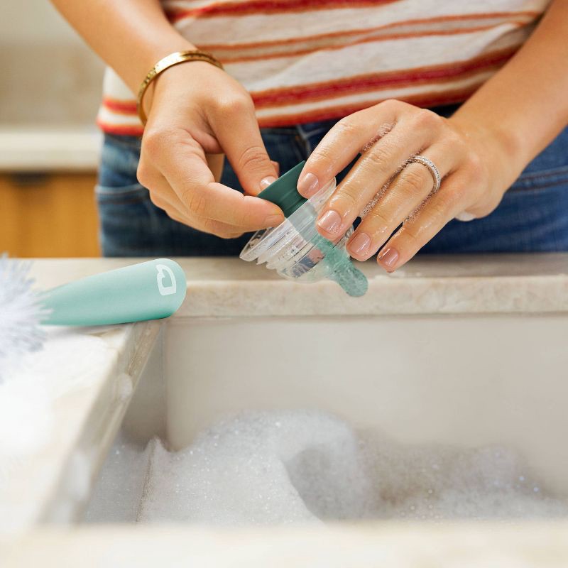 slide 4 of 6, Munchkin Sponge Bottle Brush - Sage, 1 ct