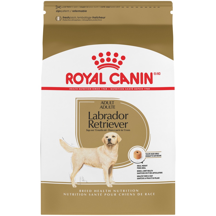 slide 1 of 9, Royal Canin Breed Health Nutrition Labrador Retriever Adult Dry Dog Food, 30 lb