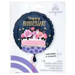 Anagram Anniversary Cake Balloon, 18 in