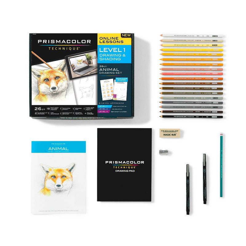 Prismacolor Technique 26pk Animal Drawing Pencils with Digital