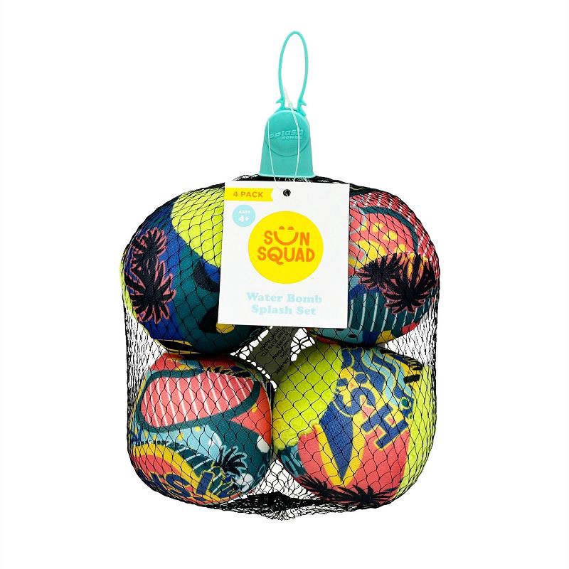 slide 5 of 6, Kids' Splash Bombs 4pc - Sun Squad™: Pool Game Fun Foam Set, 4 ct
