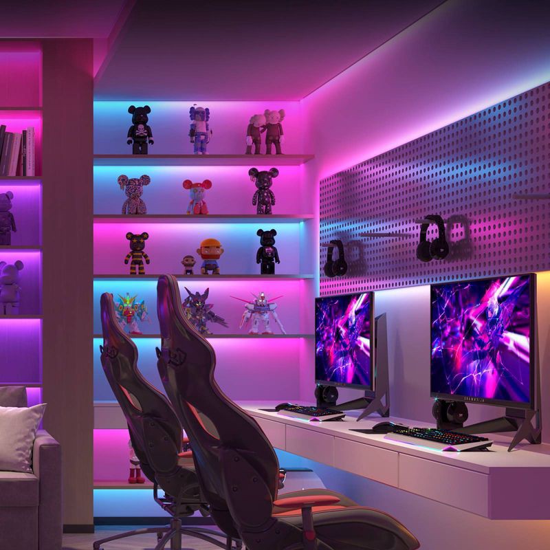 slide 13 of 15, Govee RGBIC Pro 24.6' LED Strip Lights: Smartphone App Controlled Neon-Style Lights, 1 ct