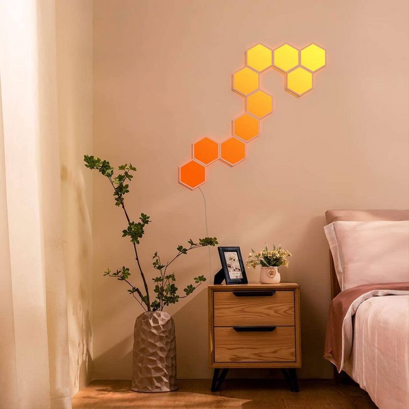 slide 6 of 7, Govee Hexa LED Wall Light 5pcs, 5 ct