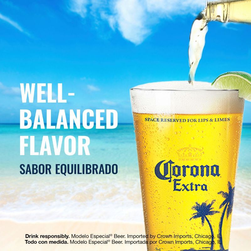 slide 6 of 10, Corona Extra - 18pk/12 fl oz Cans, 18 ct; 12 fl oz