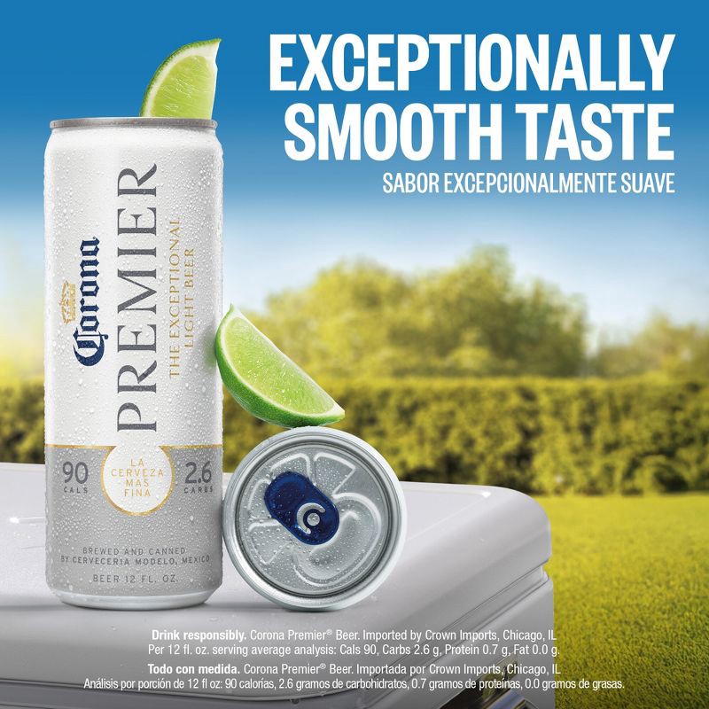 slide 4 of 10, Corona Premier - 18pk 12 fl oz Cans, 18 ct; 12 fl oz