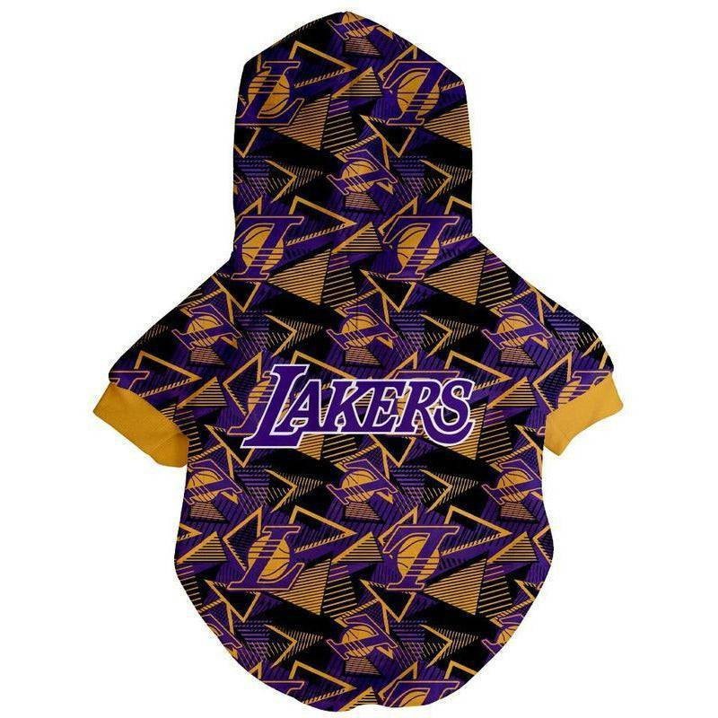 slide 1 of 2, NBA Los Angeles Lakers Dog Geometric Hoodie - XL, 1 ct