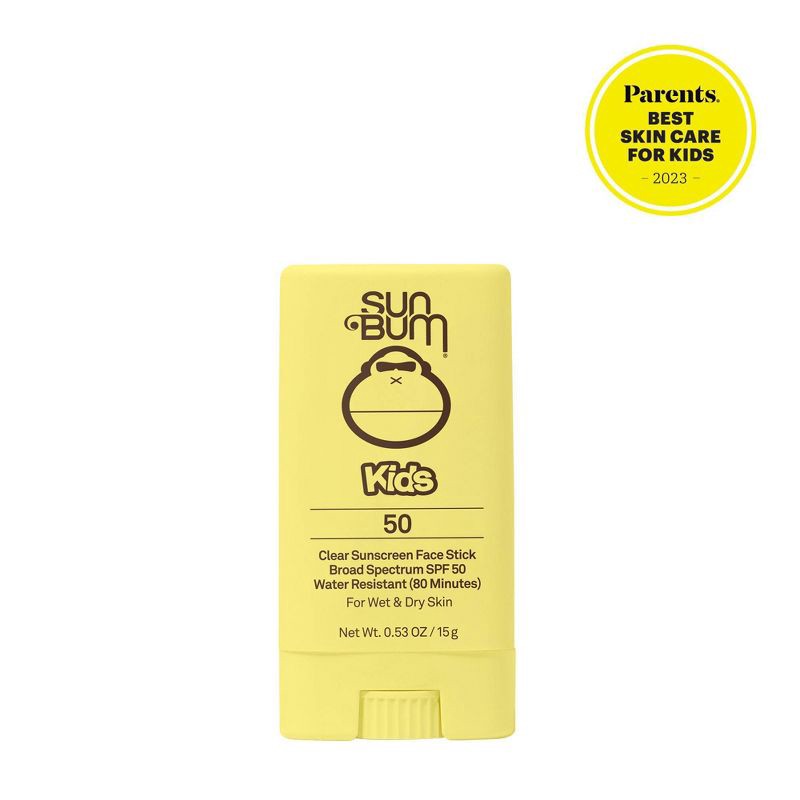 slide 3 of 10, Sun Bum Kids' Clear Sunscreen Face Stick - SPF 50 - 0.53oz, 0 x 0.53 oz