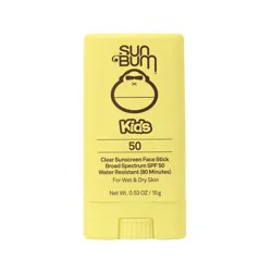 Sun Bum Kids&#x27; Clear Sunscreen Face Stick - SPF 50 - 0.53oz