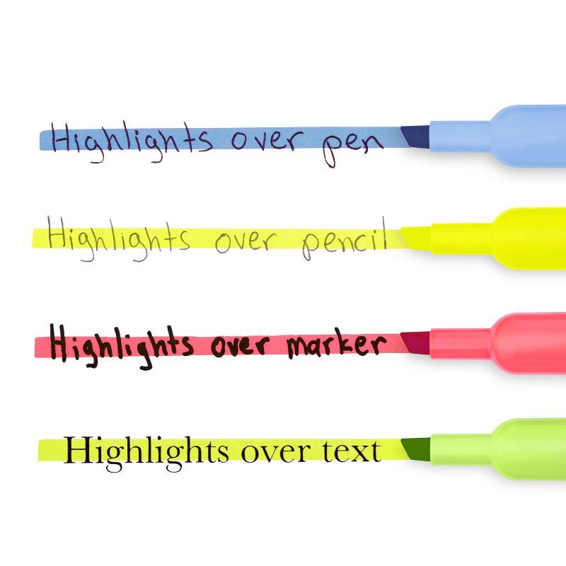 slide 6 of 6, Sharpie 12pk Highlighters Smear Guard Chisel Tip Assorted Colors: Bold Multicolored Markers for School & Office, 12 ct