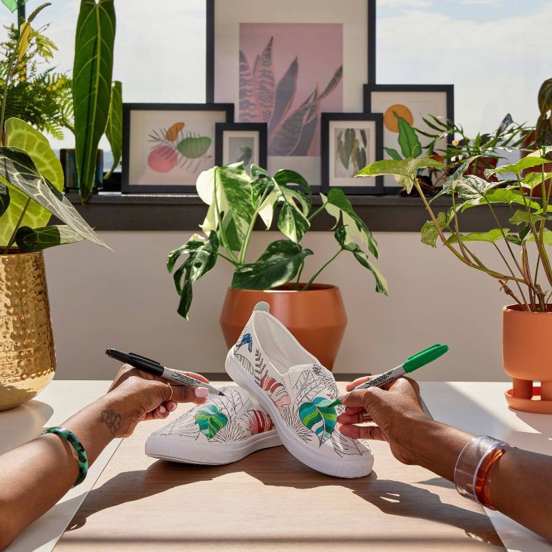 slide 3 of 6, Sharpie 12pk Permanent Markers Brush and Ultra Fine Twin Assorted Colors: Sharpie Brush Tip & Twin Tip, Colored Markers, 12 ct