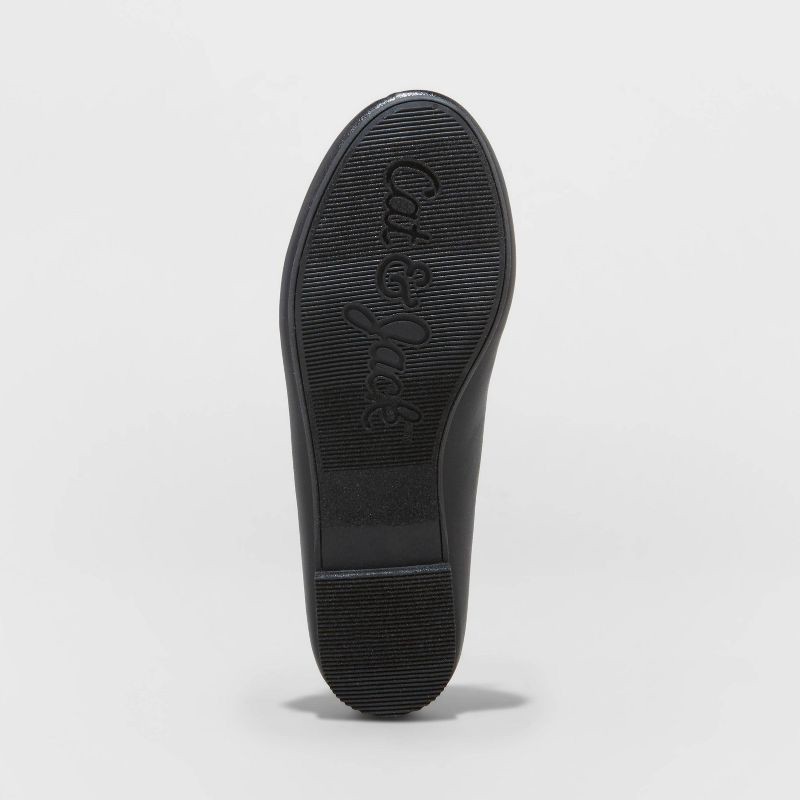 slide 4 of 9, Girls' Diana Slip-On Ballet Flats - Cat & Jack™ Black 13, 1 ct