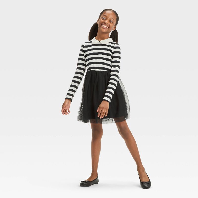 slide 6 of 9, Girls' Diana Slip-On Ballet Flats - Cat & Jack™ Black 13, 1 ct