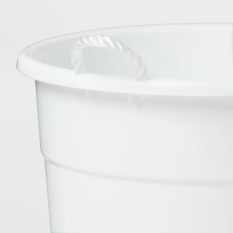 slide 2 of 2, 18gal Plastic Beverage Tub with Rope Handles White - Sun Squad, 18 gal