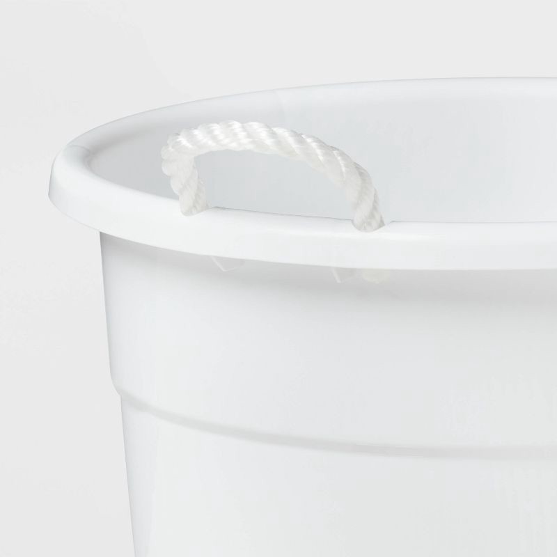 slide 2 of 2, 10gal Plastic Beverage Tub with Rope Handles White - Sun Squad, 10 gal
