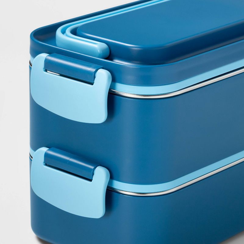 Stainless Steel Orange/Blue Lunch Box — Buy online at