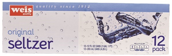 slide 1 of 1, Weis Quality Original Seltzer - 12 ct, 12 ct