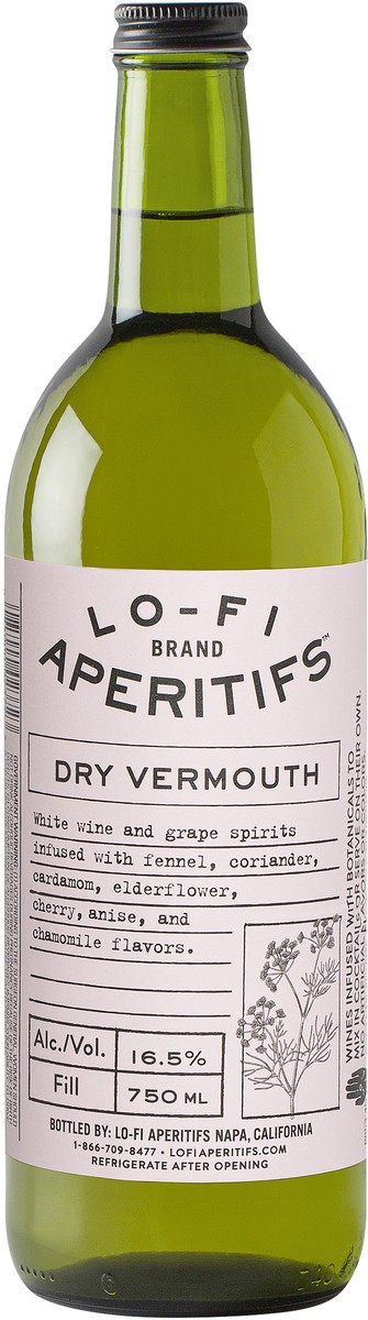 slide 2 of 2, Lo-Fi Aperitifs Dry Vermouth 750ml, 750 ml