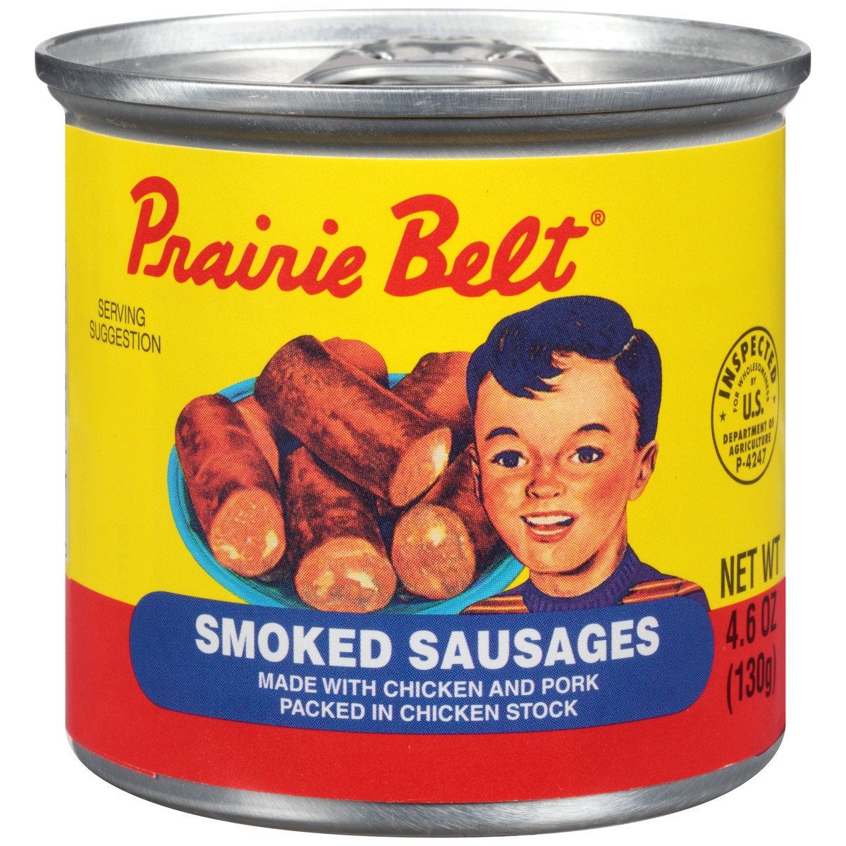 slide 1 of 12, Prairie Belt Smoked Sausage 4.6 oz. Pull-Top Can, 4.6 oz