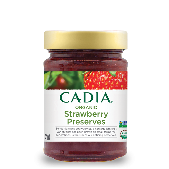 slide 1 of 1, Cadia Organic Strawberry Preserves, 11 oz