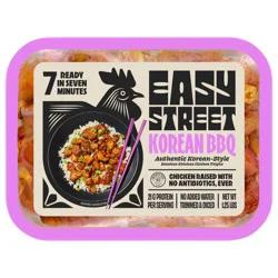 Easy Street Korean BBQ Pre-Diced, Dry-Rub Seasoned Chicken Thighs – No Antibiotics Ever