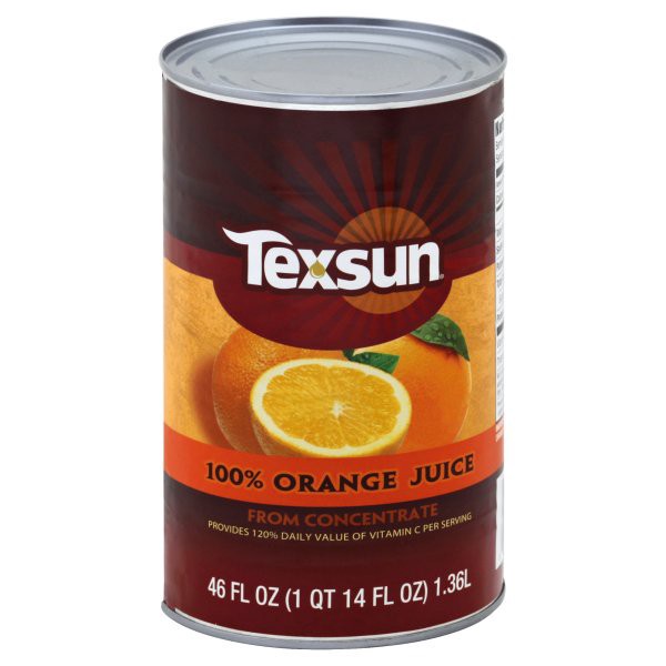 slide 1 of 1, Texsun Orange Juice, 46 oz