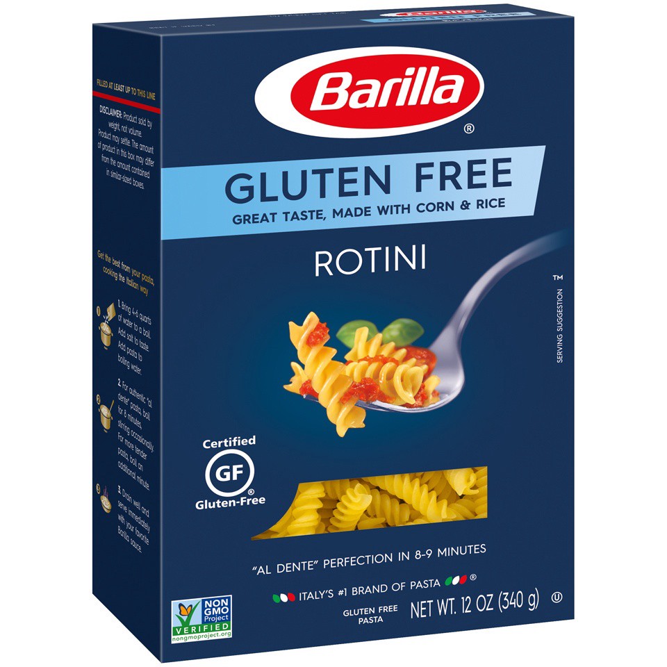 slide 7 of 8, Barilla Pasta Rotini Gluten Free Box, 12 oz